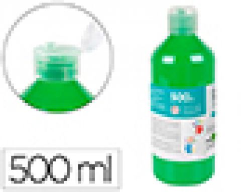Pintura a dedos liderpapel garrafa de 500 ml verde , Liderpapel , 9779 , 8423473097797